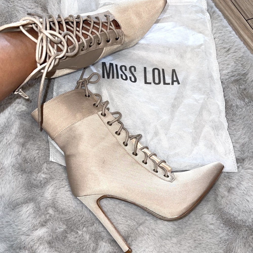 Laced up heels